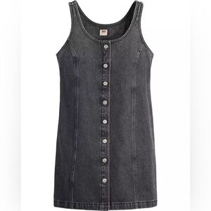 Levi’s Tuli Black Washed Denim Mini Dress